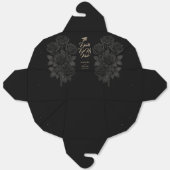 Bis zum Tod tun uns Teil Schwarze Rose Hochzeit Geschenkschachtel (Ungefaltet)