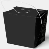 Bis zum Tod tun uns Teil Schwarze Rose Hochzeit Geschenkschachtel (Rückseite)