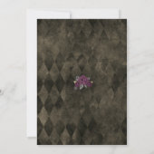 Bis zum Tod tun uns Teil Sepia Hochzeit Einladung (Rückseite)