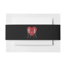 Bis zum Tod tun uns Teil Skelett schwarz Einladungsbanderole