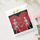 Bis zum Tod tun uns Teil Skelett schwarz Geschenktütchen (Versiegelt)