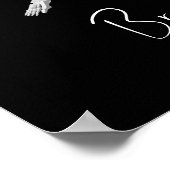 Bis zum Tod tun uns Teil Skelett Schwarz Willkomme Poster (Ecke)