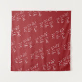 Bis zum Tod tun uns Teil Skelettschrift Hochzeit R Wandteppich (Vorderseite (Horizontal))