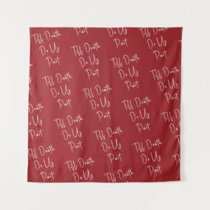 Bis zum Tod tun uns Teil Skelettschrift Hochzeit R Wandteppich