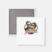Bis zum Tod tun uns Teil Valentine Skelett Classic Magnet (Vorderseite/Rückseite)