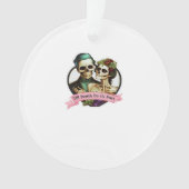Bis zum Tod tun uns Teil Valentine Skelett Classic Ornament (Vorderseite)