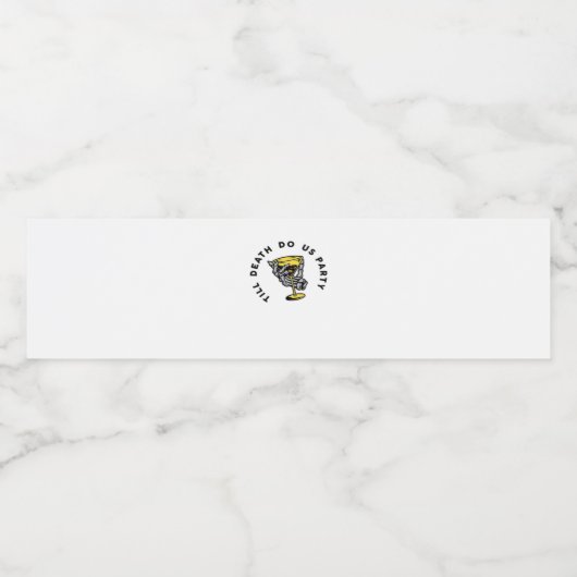 Bis zum Tod tun uns Teil Y Classic Funny Wasserflaschenetikett (Einzelnes Label)