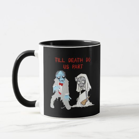 Bis zum Tod tun uns Teil Zombie Wedween Cou Tasse (Links)