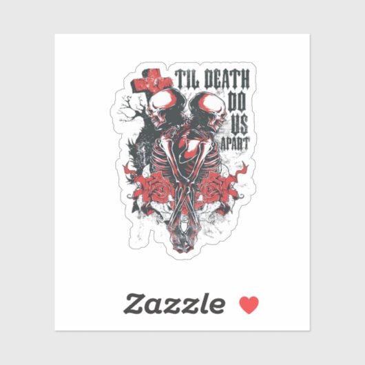 Bis zum Tod tun wir als Classic Aufkleber (Blatt)