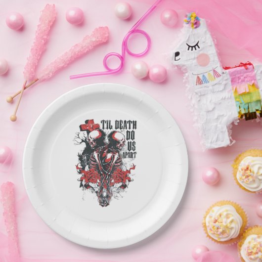 Bis zum Tod tun wir als Classic Pappteller (Party)