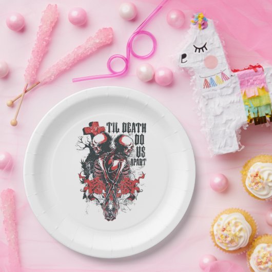 Bis zum Tod tun wir als Classic Pappteller (Party)