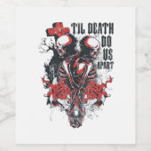 Bis zum Tod tun wir als Classic Weinetikett (Einzelnes Label)