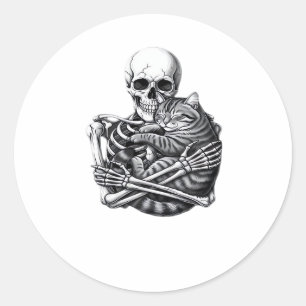 Bis zum Tod tun wir klassisch und teuer Runder Aufkleber