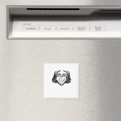 Bis zum Tod tun wir lustiges Design - Gastfreundli Magnet (In Situ (Geschirrspüler))