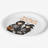 Bis zum Tod tun wir Party - Anime Halloween Couple Pappteller (Schrägansicht)