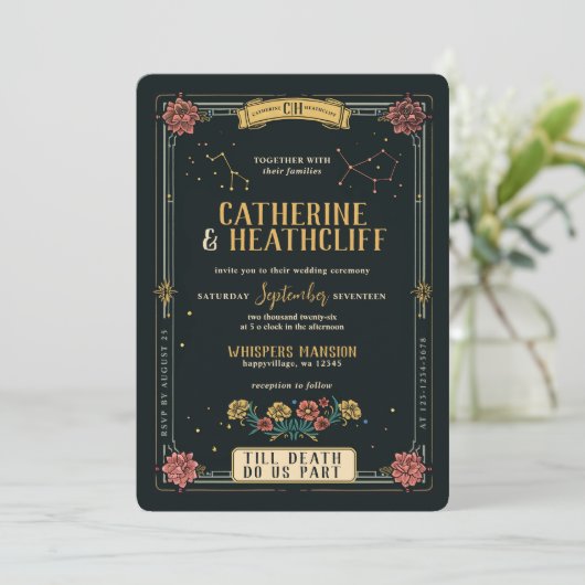 Bis zum Tod tun wir Teil 3 | Einladung zur Hochzei (Stehend Vorderseite)