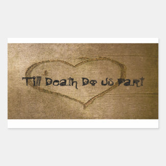 Bis zum Tod tun wir Teil Aufkleber Scully Schrifta