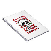 Bis zum Tod tun wir Teil Classic - Basic Halloween Notizblock (Rechte Seite)