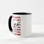 Bis zum Tod tun wir Teil Classic - Basic Halloween Tasse (Vorderseite Links)