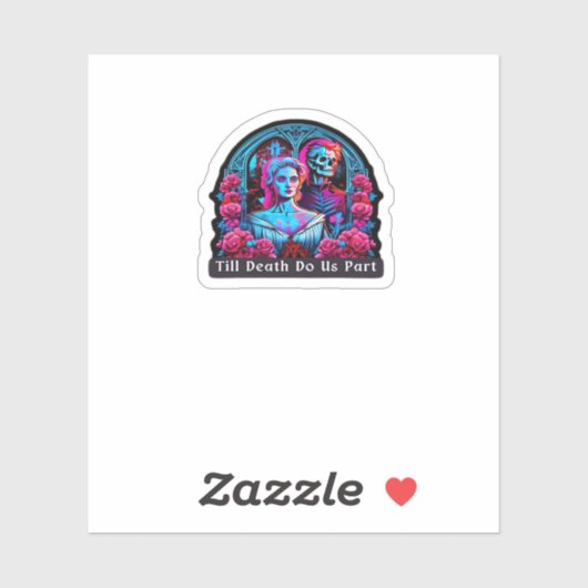 Bis zum Tod tun wir Teil Classic - Faultier & Seel Aufkleber (Blatt)