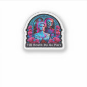 Bis zum Tod tun wir Teil Classic - Faultier & Seel Aufkleber (Vorderseite)