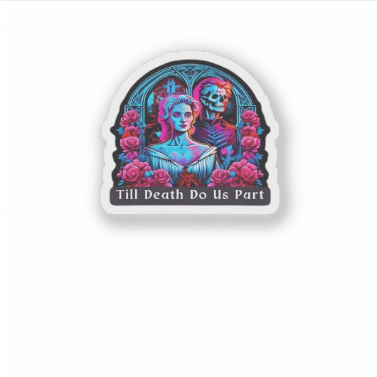 Bis zum Tod tun wir Teil Classic - Faultier & Seel Aufkleber (Vorderseite)