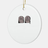 Bis zum Tod tun wir Teil Classic - Funny Skelett C Keramik Ornament (Links)