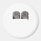 Bis zum Tod tun wir Teil Classic - Funny Skelett C Magnet (Vorne)