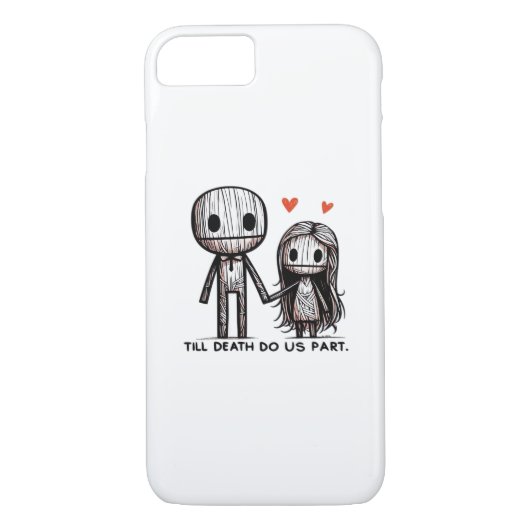 Bis zum Tod tun wir Teil Classic - Funny Wedding Q Case-Mate iPhone Hülle (Rückseite)