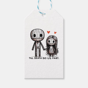 Bis zum Tod tun wir Teil Classic - Funny Wedding Q Geschenkanhänger