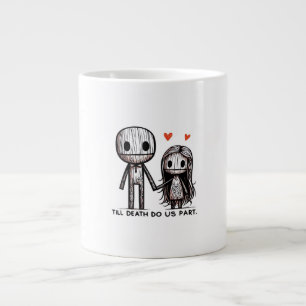 Bis zum Tod tun wir Teil Classic - Funny Wedding Q Jumbo-Tasse