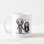 Bis zum Tod tun wir Teil Classic - Funny Wedding Q Kaffeetasse (Links)