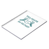 Bis zum Tod tun wir Teil Classic - Funny Wedding Q Notizblock (Linke Seite)