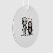 Bis zum Tod tun wir Teil Classic - Funny Wedding Q Ornament (Vorderseite)