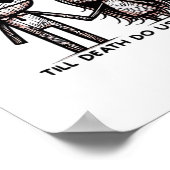 Bis zum Tod tun wir Teil Classic - Funny Wedding Q Poster (Ecke)