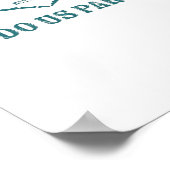 Bis zum Tod tun wir Teil Classic - Funny Wedding Q Poster (Ecke)