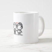 Bis zum Tod tun wir Teil Classic - gotische Romanc Jumbo-Tasse (Vorderseite Rechts)