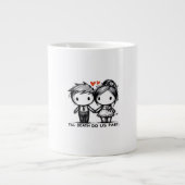 Bis zum Tod tun wir Teil Classic - gotische Romanc Jumbo-Tasse (Vorderseite)