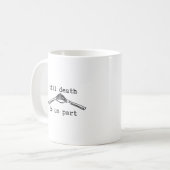 Bis zum Tod tun wir Teil Classic - gotische Romanc Kaffeetasse (Vorderseite Links)
