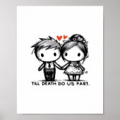 Bis zum Tod tun wir Teil Classic - gotische Romanc Poster (Vorne)