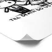 Bis zum Tod tun wir Teil Classic - gotische Romanc Poster (Ecke)