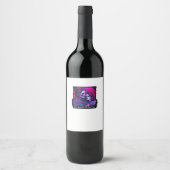 Bis zum Tod tun wir Teil Classic - Grim Sensenmann Weinetikett (Vorderseite)