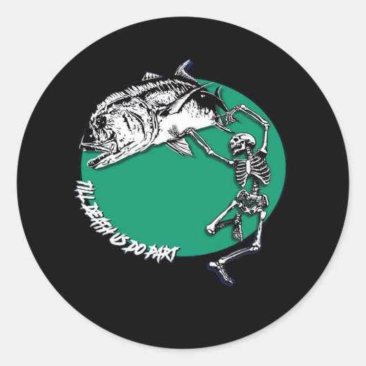 Bis zum Tod tun wir Teil Classic Runder Aufkleber (Vorderseite)