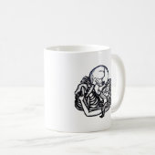 Bis zum Tod tun wir Teil Classic - Spooky Skeleton Kaffeetasse (VorderseiteRechts)