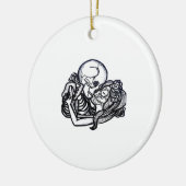 Bis zum Tod tun wir Teil Classic - Spooky Skeleton Keramik Ornament (Links)