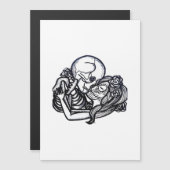 Bis zum Tod tun wir Teil Classic - Spooky Skeleton Magnetkarte (Vorne/Hinten)