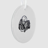 Bis zum Tod tun wir Teil Classic - Spooky Skeleton Ornament (Vorderseite)