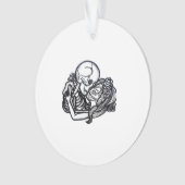 Bis zum Tod tun wir Teil Classic - Spooky Skeleton Ornament (Vorderseite)