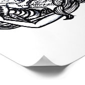 Bis zum Tod tun wir Teil Classic - Spooky Skeleton Poster (Ecke)