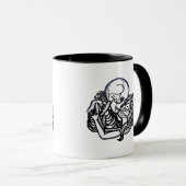Bis zum Tod tun wir Teil Classic - Spooky Skeleton Tasse (VorderseiteRechts)